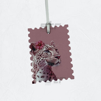Leather Charm Double Side Cheetah - 1