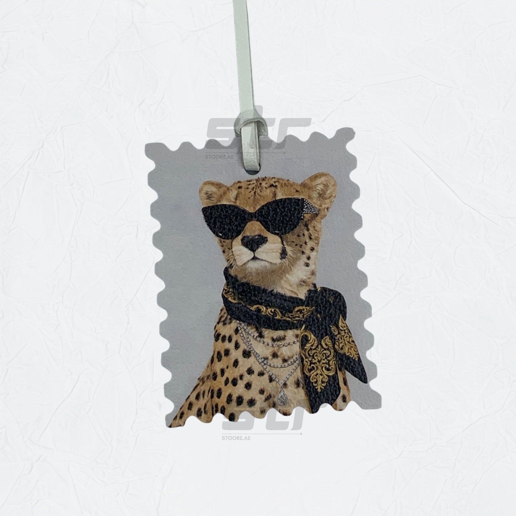 Leather Charm Double Side Cheetah - 2