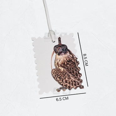 Leather Charm Double Side Falcon - 2