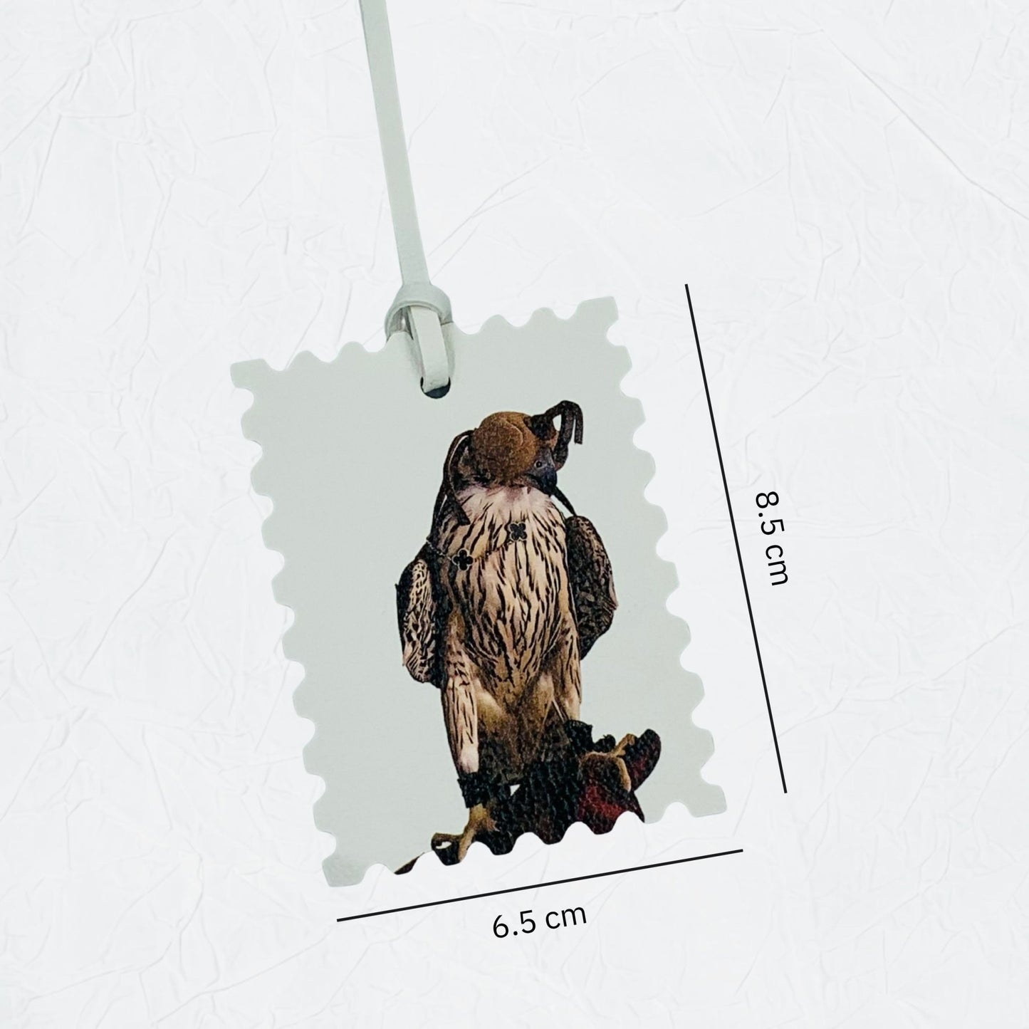 Leather Charm Double Side Falcon - 5