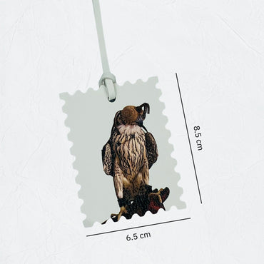 Leather Charm Double Side Falcon - 5