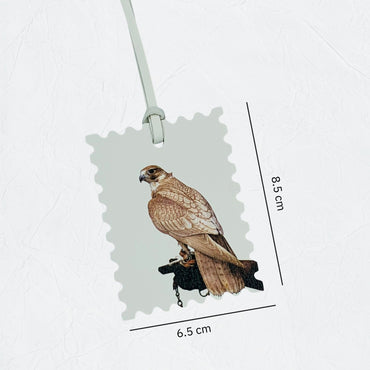Leather Charm Double Side Falcon - 6