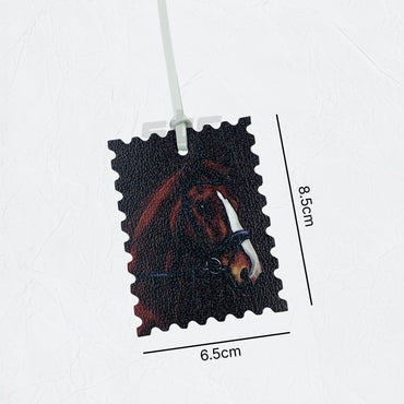 Leather Charm Double Side Horse - 5