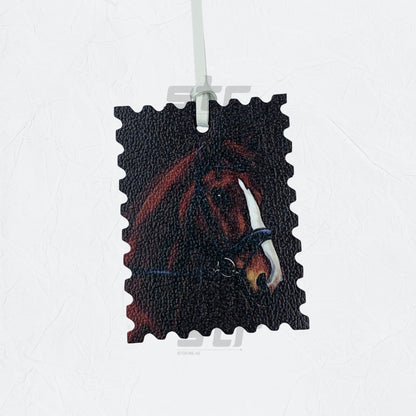 Leather Charm Double Side Horse - 5