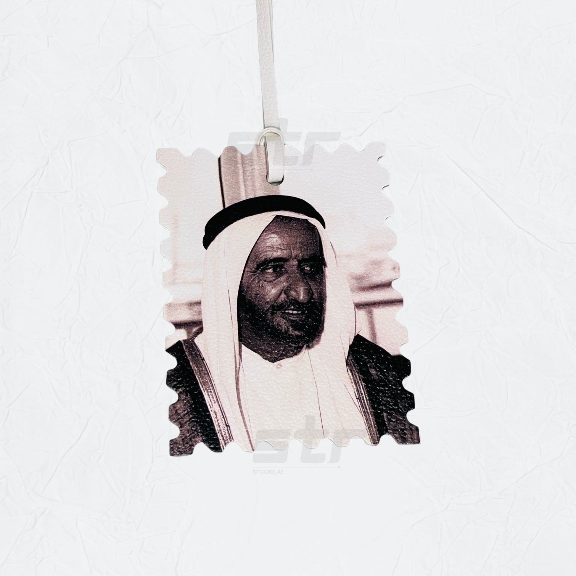 Leather Charm Double Side Sheikh Rashid Bin Saeed Al Maktoum