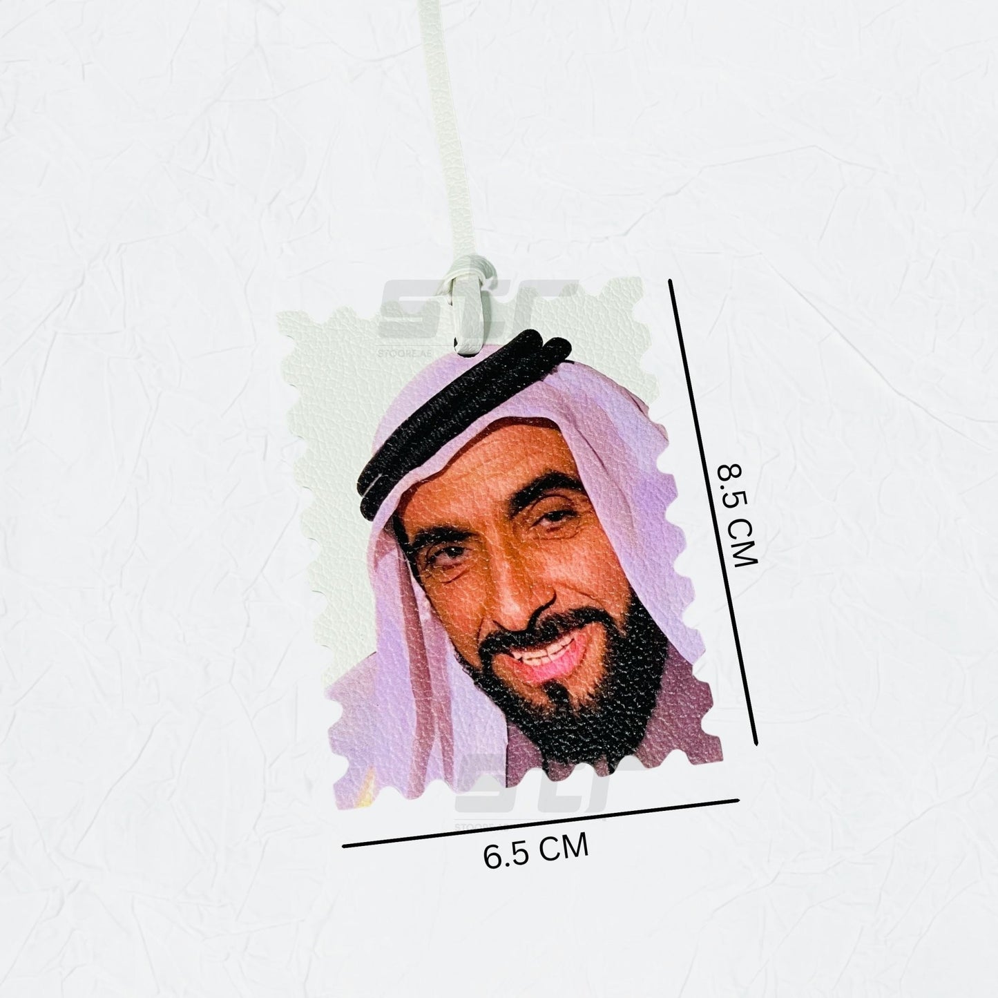 Leather Charm Double Side Sheikh Zayed bin Sultan Al Nahyan - 1