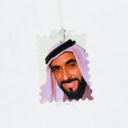 Leather Charm Double Side Sheikh Zayed bin Sultan Al Nahyan - 1