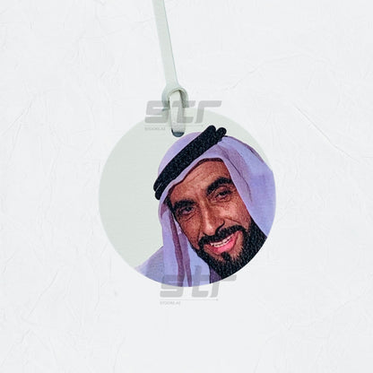 Leather Charm Double Side Sheikh Zayed bin Sultan Al Nahyan - 12