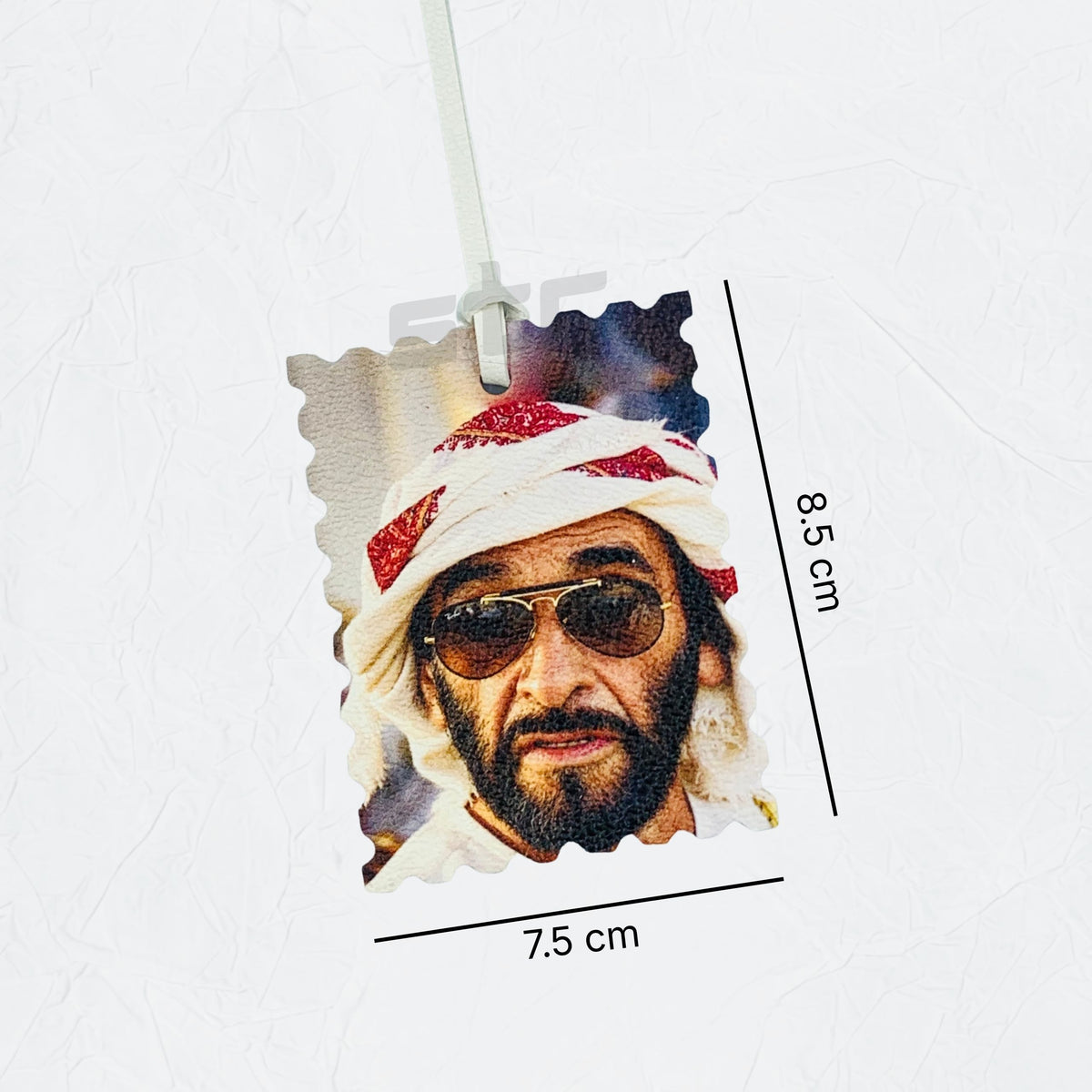 Leather Charm Double Side Sheikh Zayed bin Sultan Al Nahyan - 15