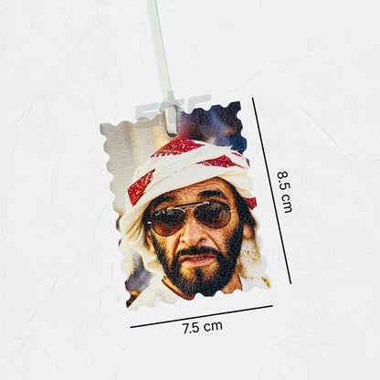 Leather Charm Double Side Sheikh Zayed bin Sultan Al Nahyan - 15