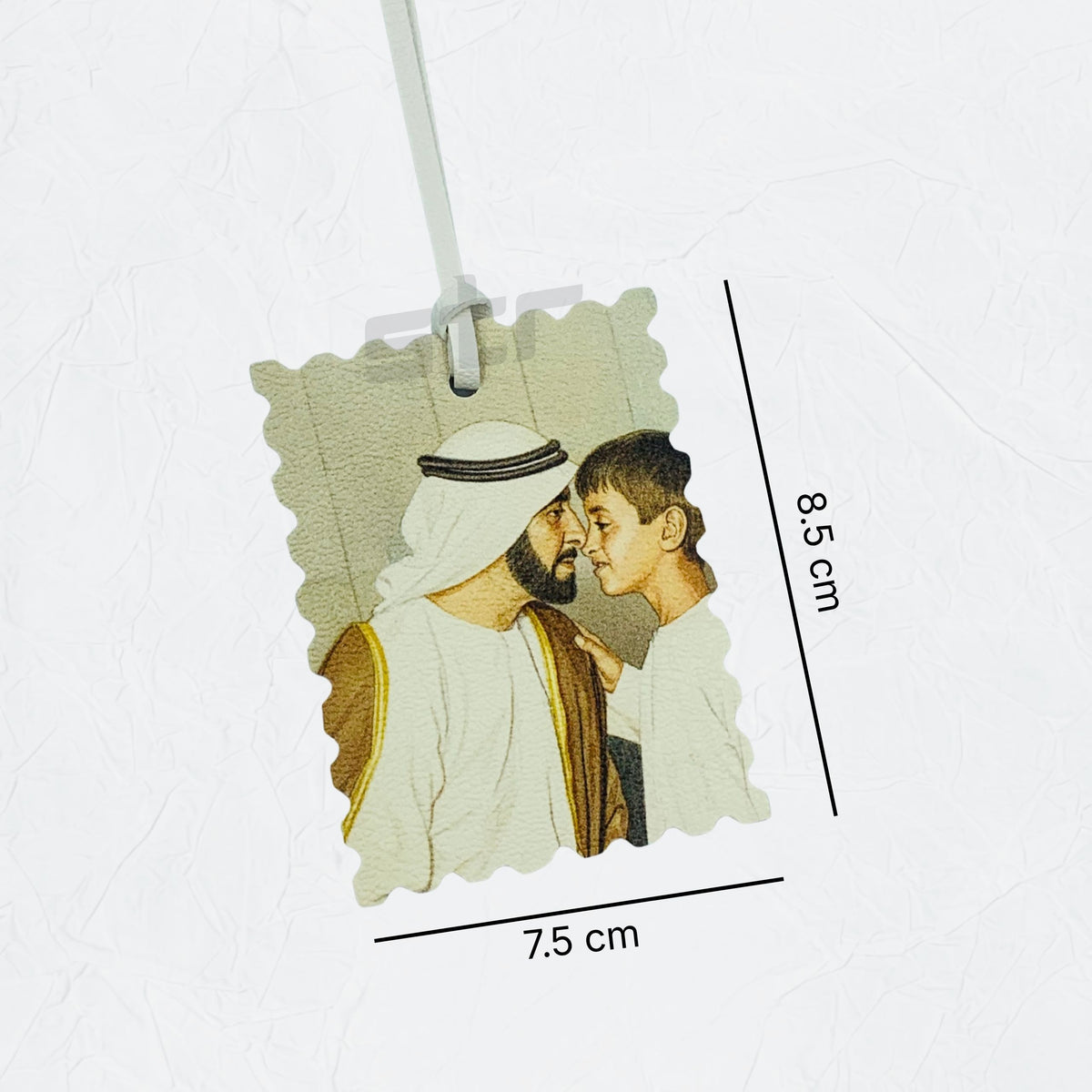 Leather Charm Double Side Sheikh Zayed bin Sultan Al Nahyan - 17