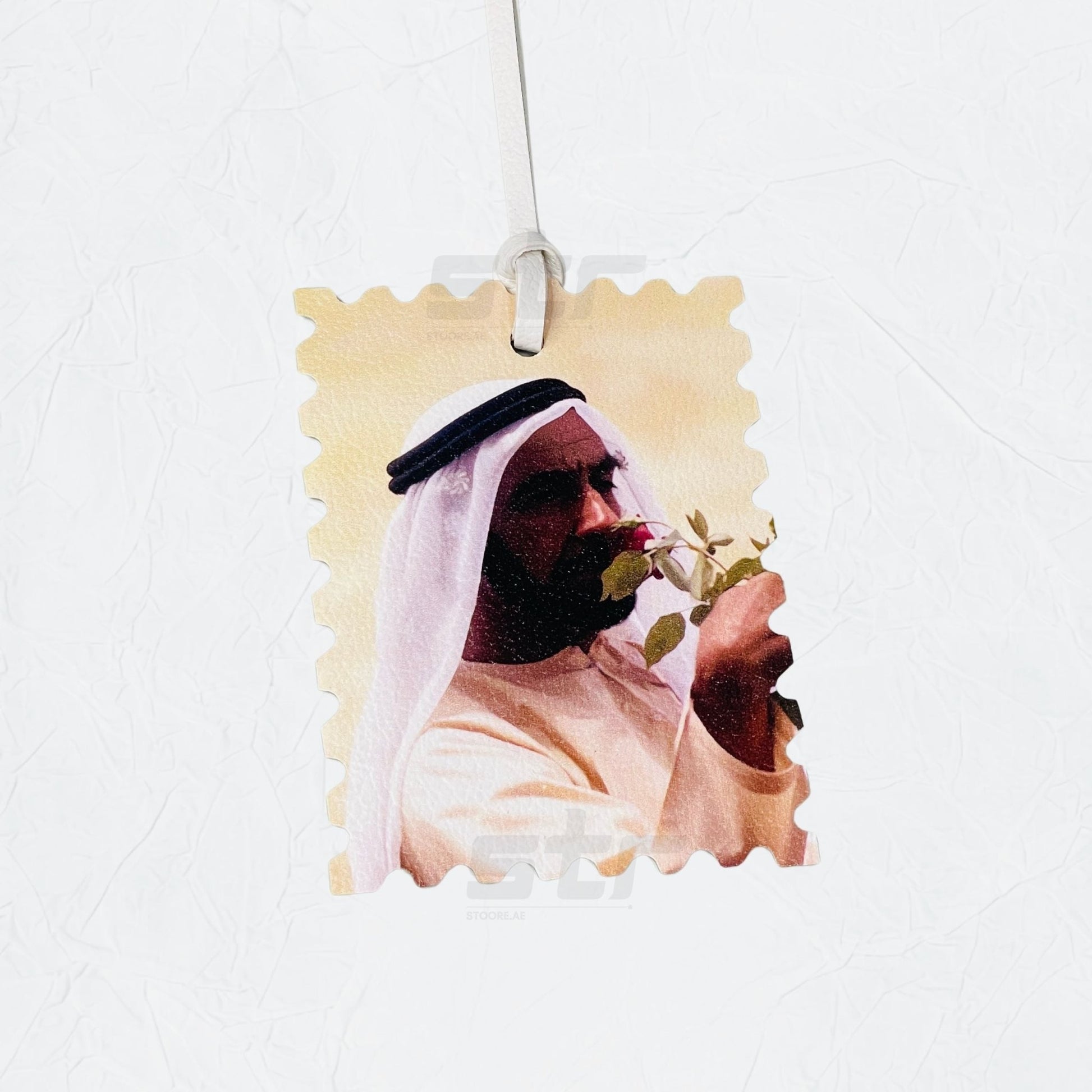 Leather Charm Double Side Sheikh Zayed bin Sultan Al Nahyan - 2
