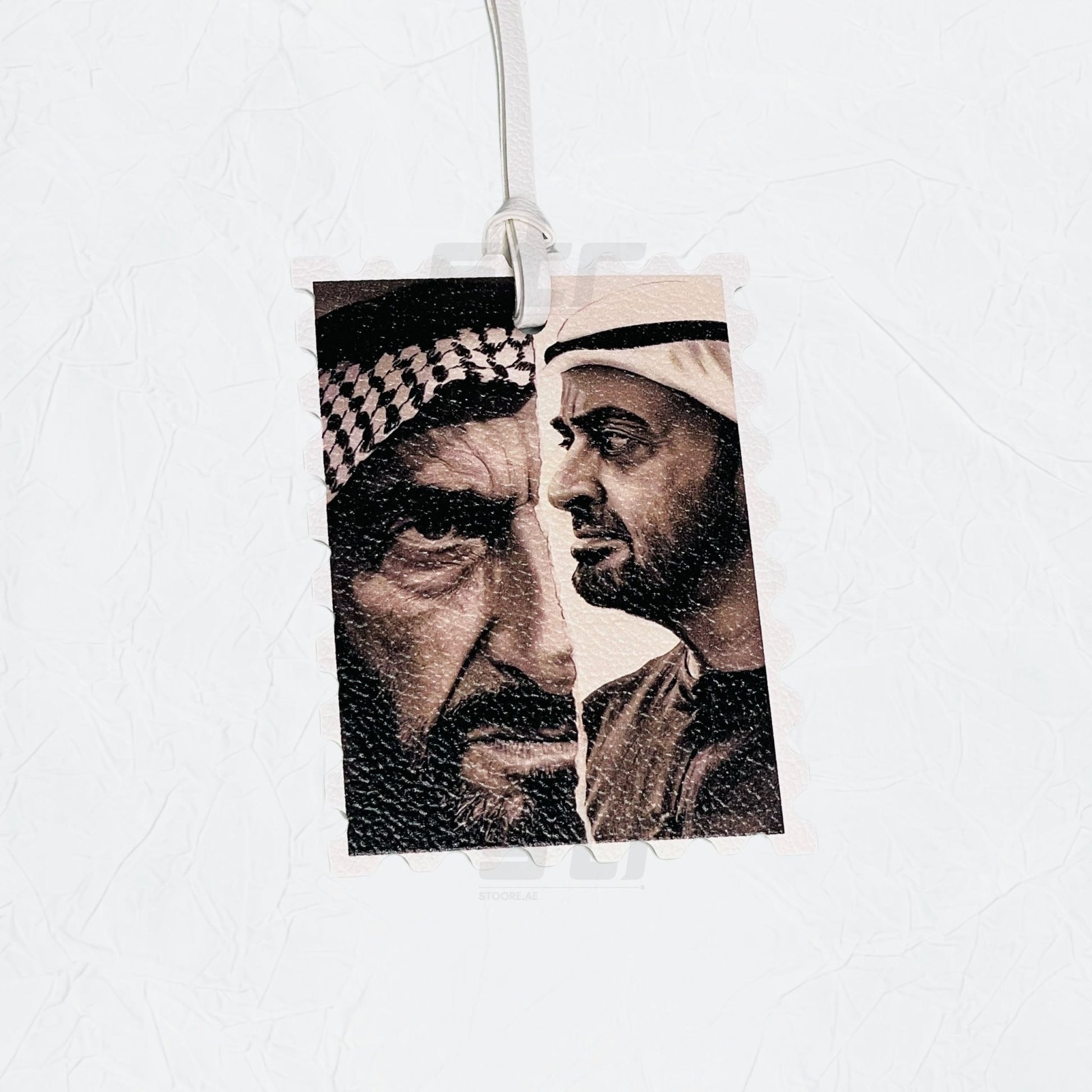Leather Charm Double Side Sheikh Zayed bin Sultan Al Nahyan & Sheikh Mohammed bin Zayed Al Nahyan - 1