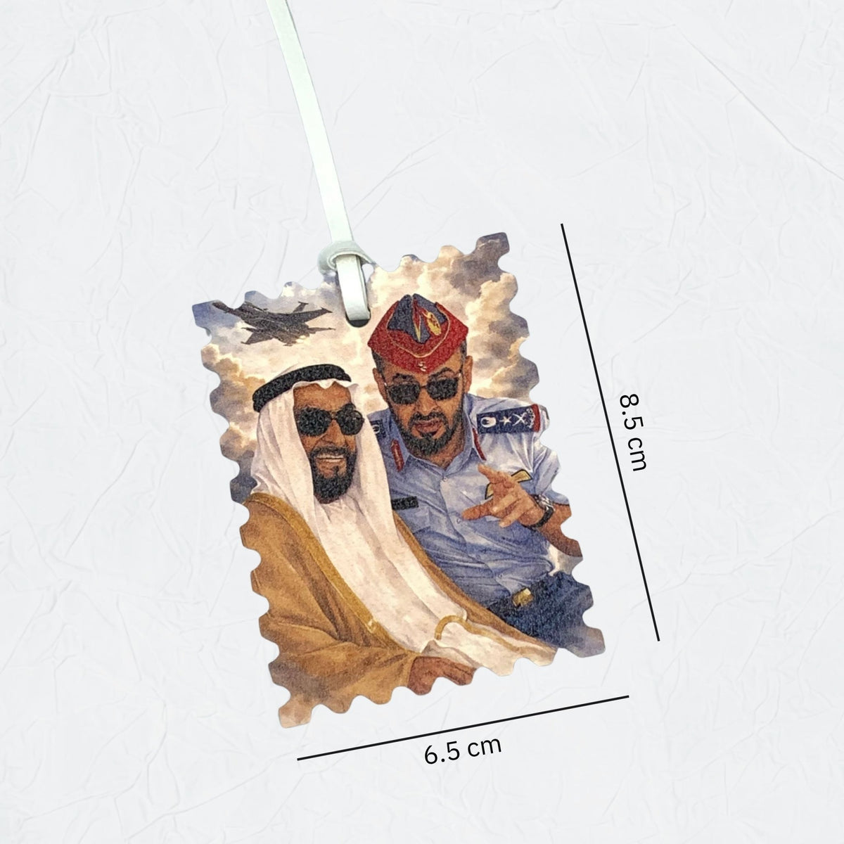 Leather Charm Double Side Sheikh Zayed bin Sultan Al Nahyan & Sheikh Mohammed bin Zayed Al Nahyan - 2
