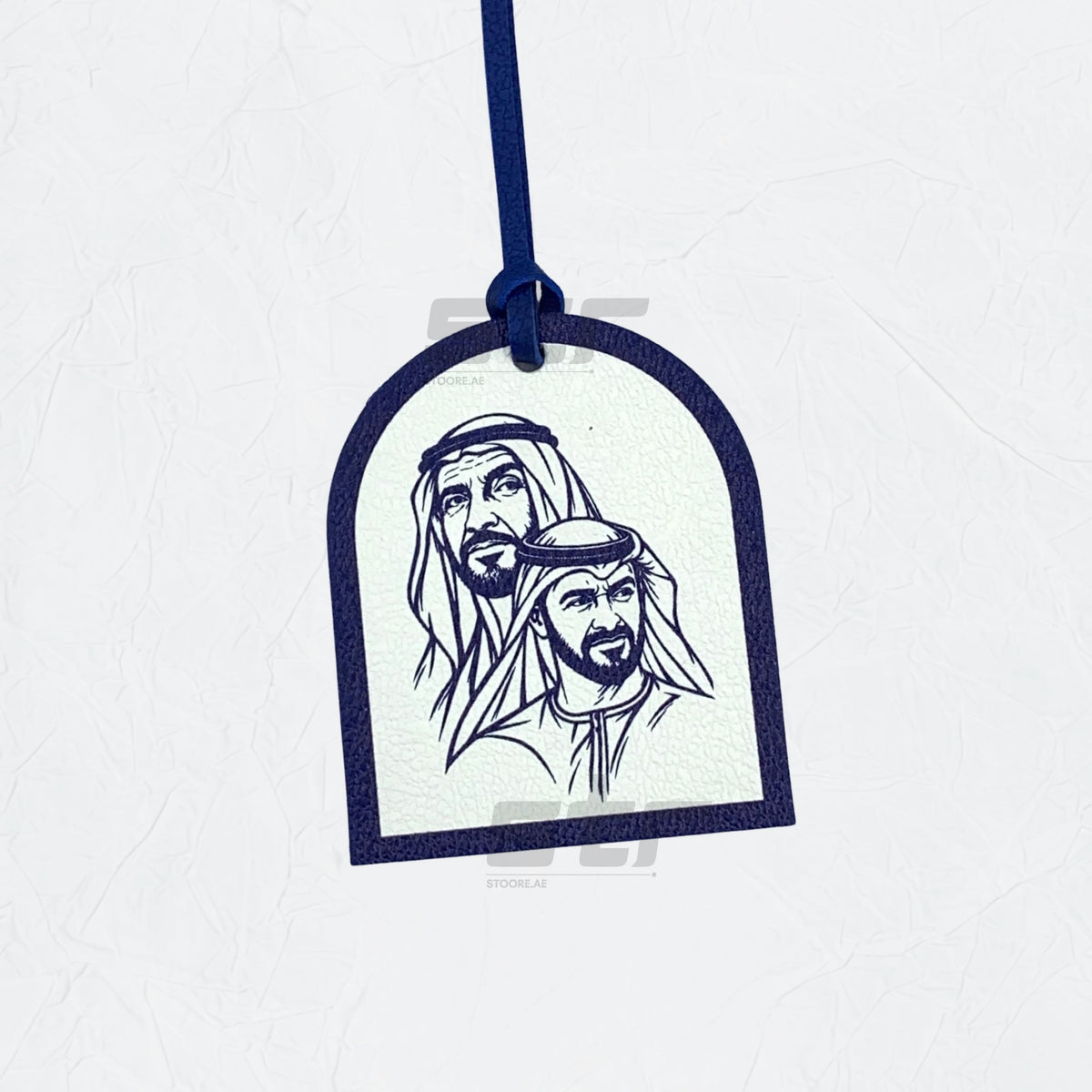 Leather Charm Double Side Sheikh Zayed bin Sultan Al Nahyan & Sheikh Mohammed bin Zayed Al Nahyan - 3