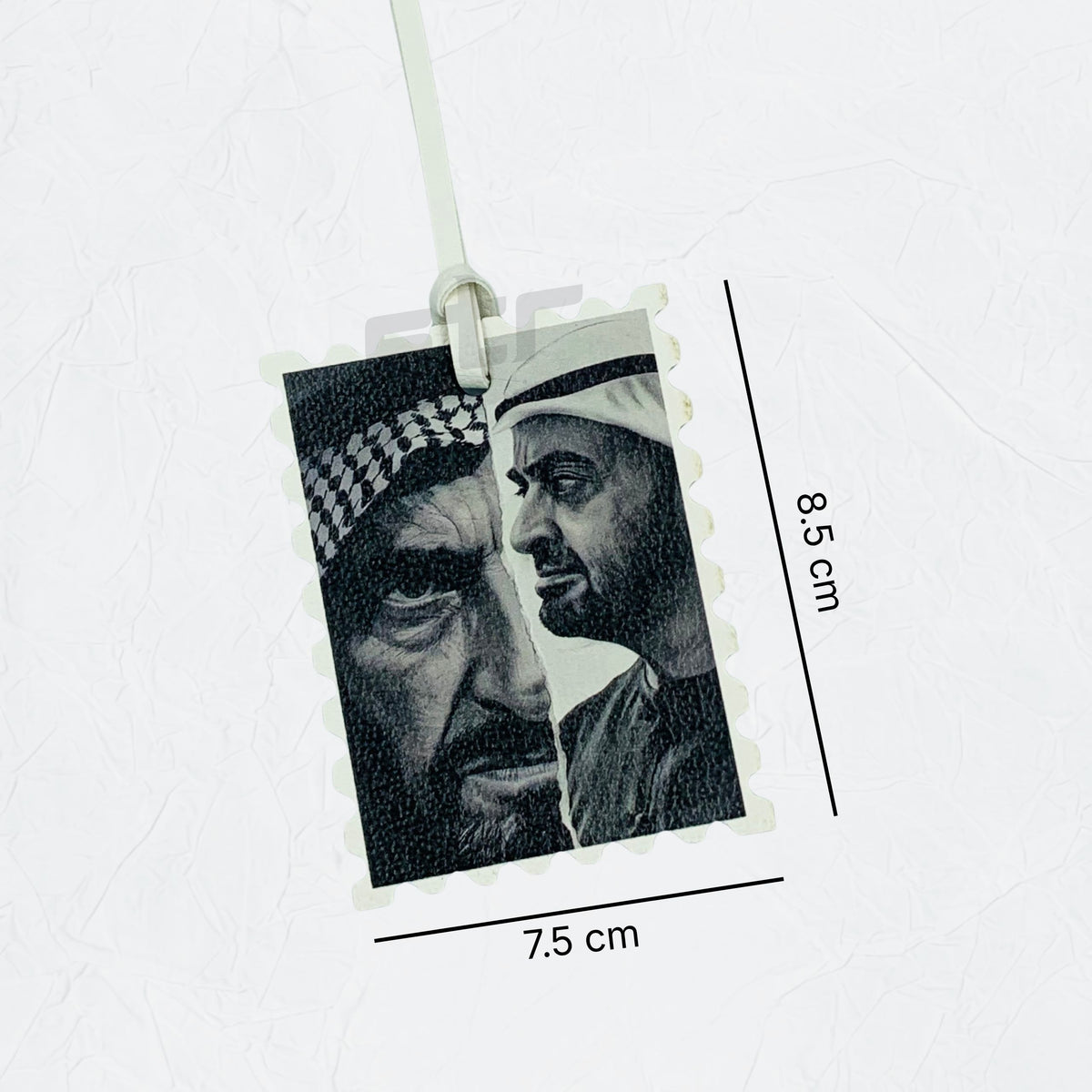 Leather Charm Double Side Sheikh Zayed bin Sultan Al Nahyan & Sheikh Mohammed bin Zayed Al Nahyan - 4