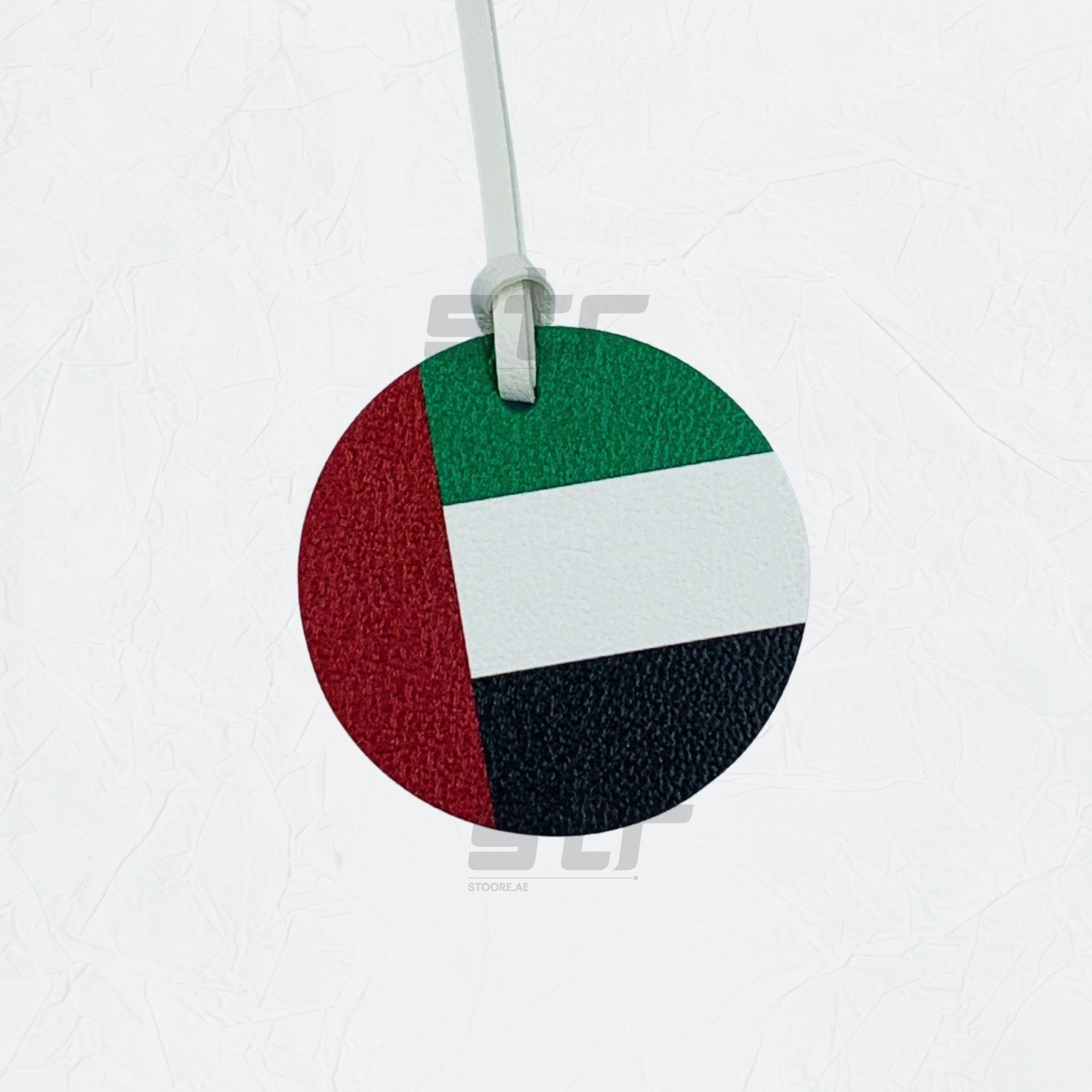 Leather Charm Double Side UAE Flag - 3
