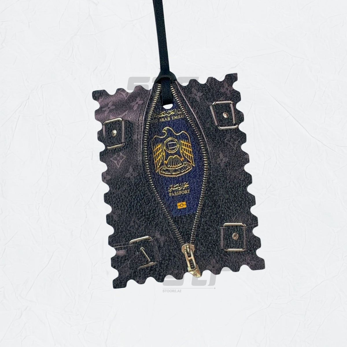 Leather Charm Double Side United Arab Emirates Passport - 3