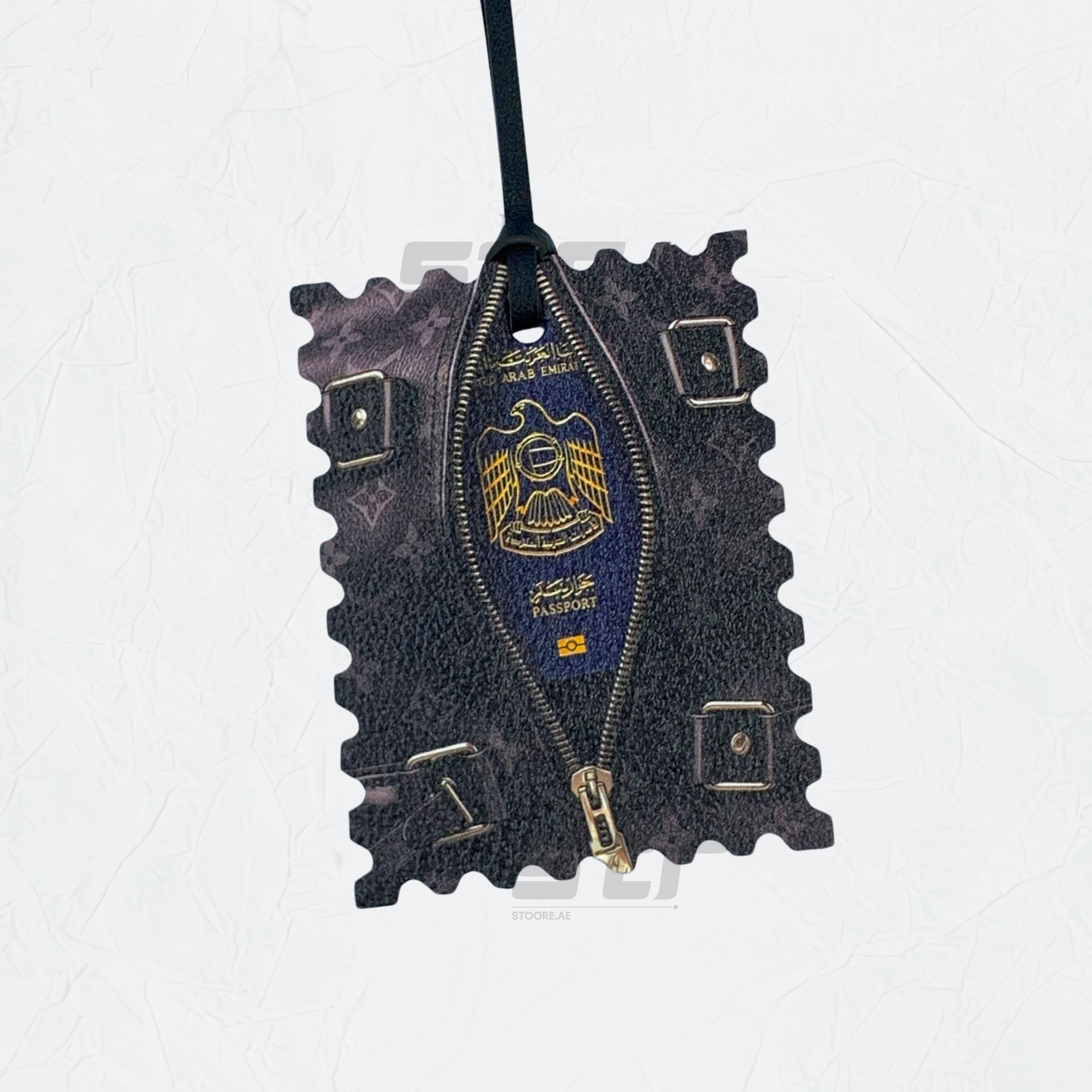 Leather Charm Double Side United Arab Emirates Passport - 3
