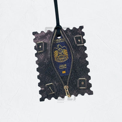 Leather Charm Double Side United Arab Emirates Passport - 3