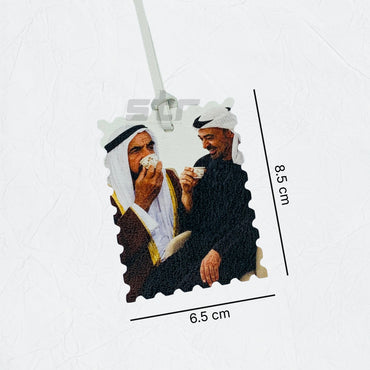 Leather Charm Sheikh Zayed bin Sultan Al Nahyan & Sheikh Mohammed bin Zayed Al Nahyan - 4