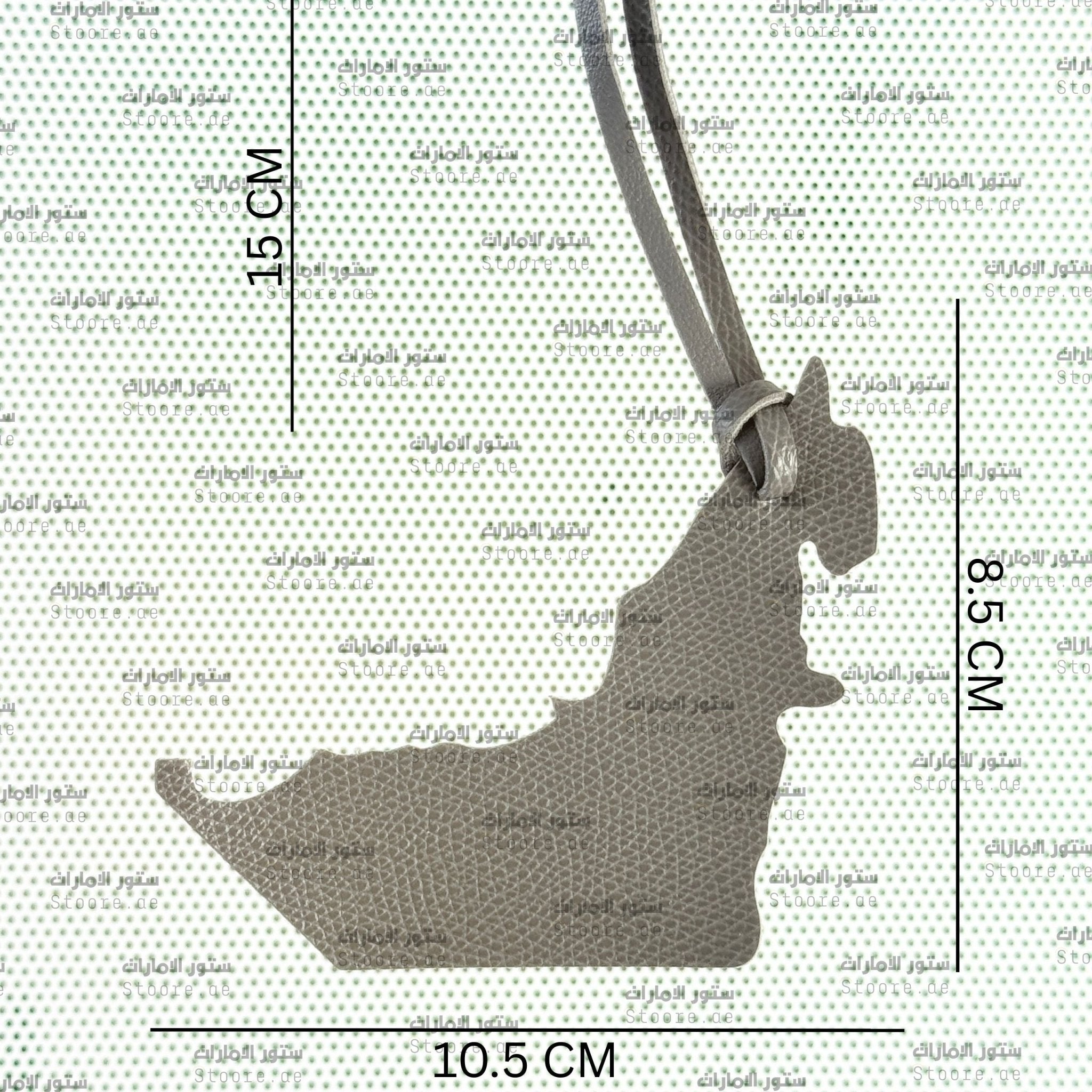 Leather Charm UAE Map - 2