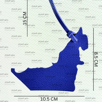 Leather Charm UAE Map - 3