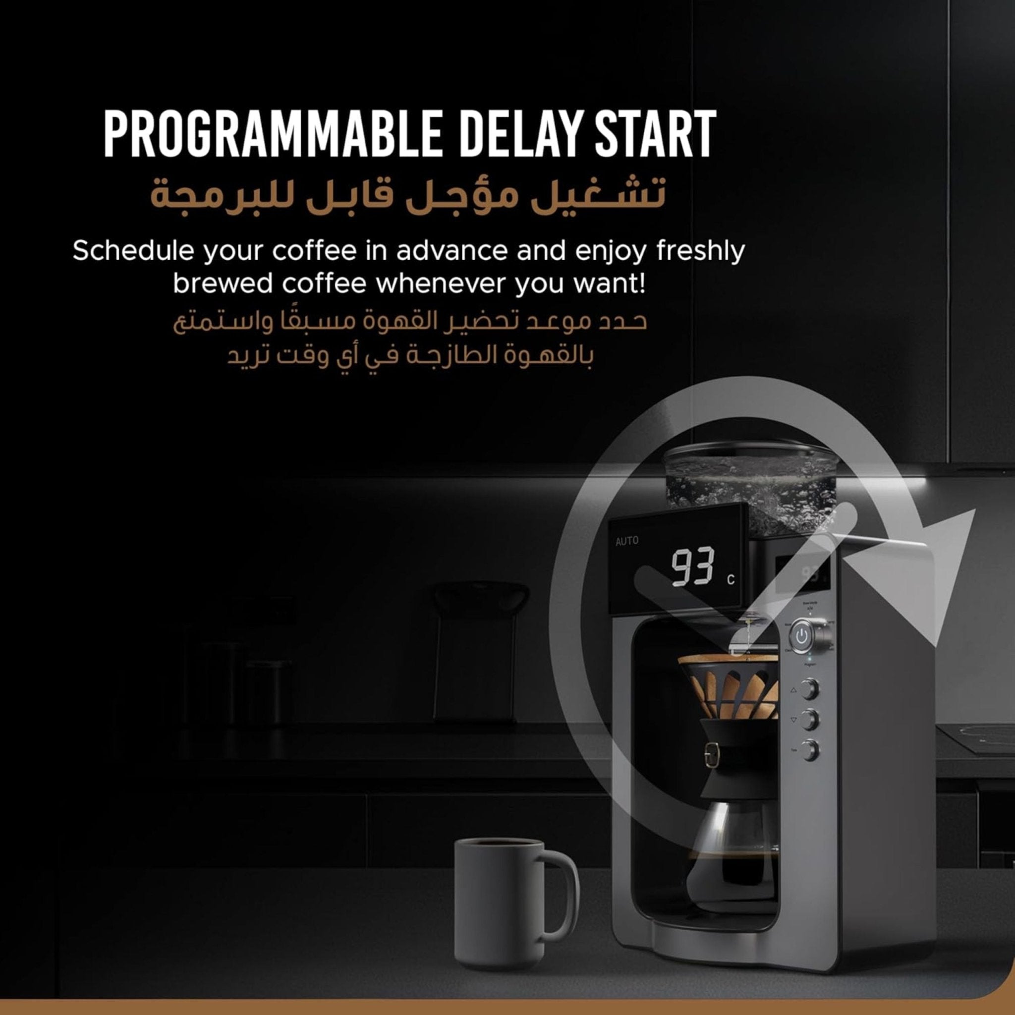 Lepresso V60 1500W Automatic Pour Over Coffee Machine - Black