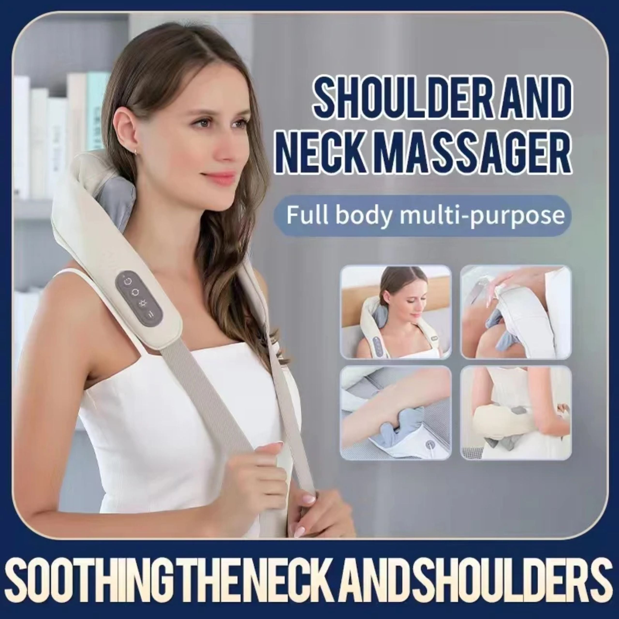 Leravan 3D Shoulder and Neck Massager LJSN001 - Grey