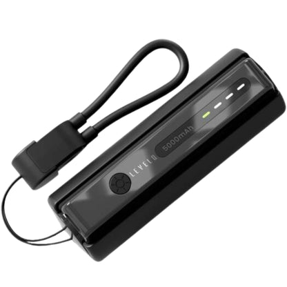 Levelo Nova Pro Power Bank With Flashlight 5000mAh - Black