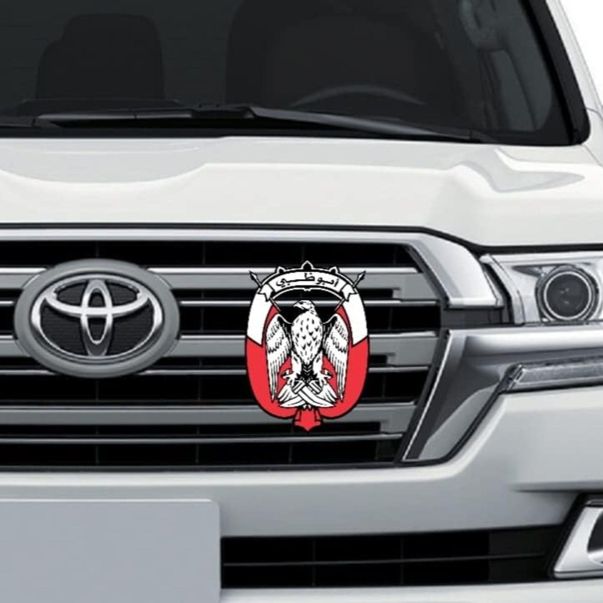 Logo Abudhabi for Car - Silver