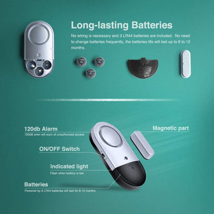 Loud Door and Window Open Alarm Sensor