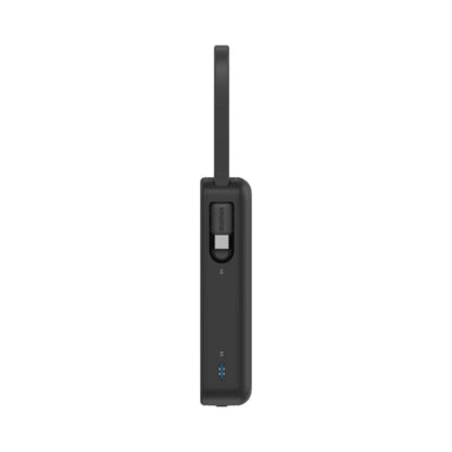 MOMAX 1-Power Vital+ 30W Fast Charging 10000mAh Power Bank with Dual Built In Type-C and Lightning Cable - Black