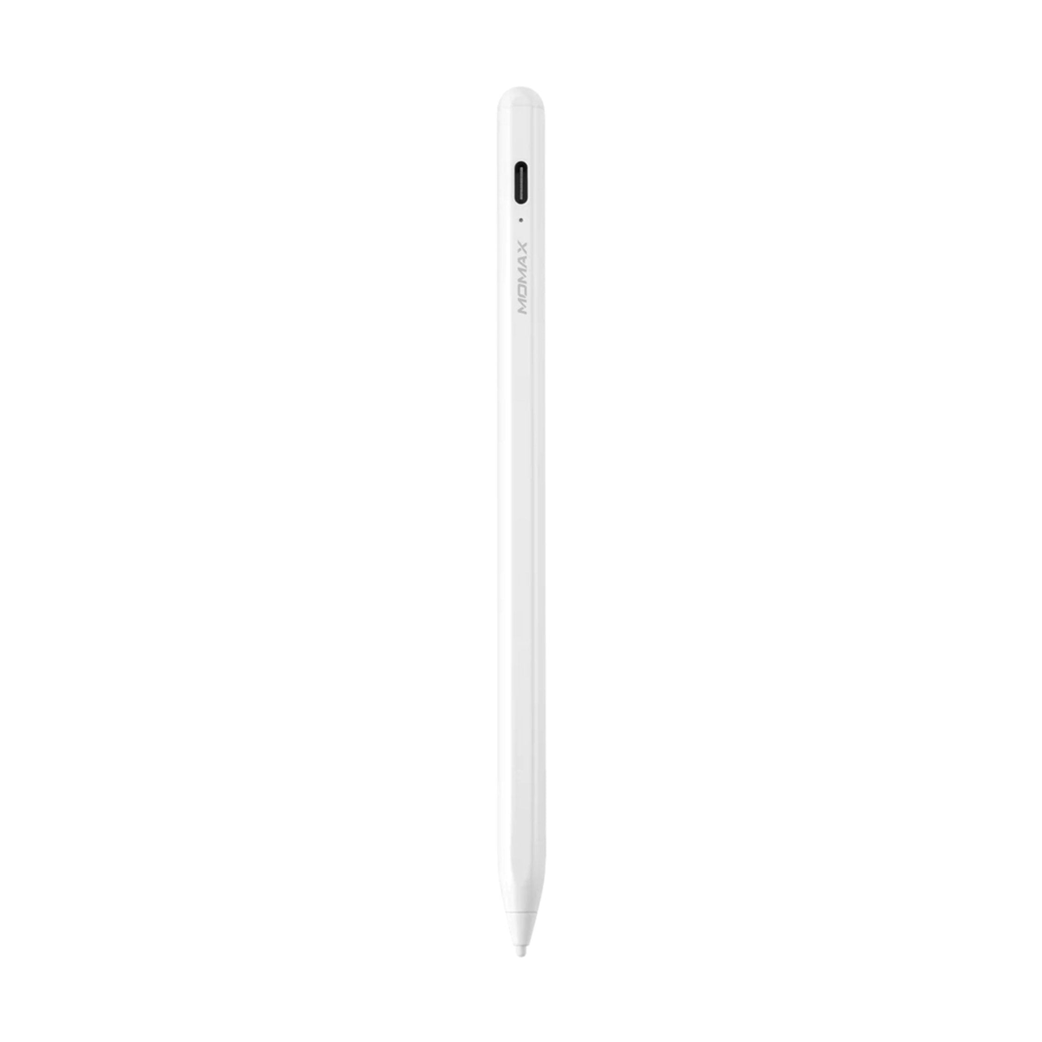 MOMAX One Link Magnetic Attach Ipad 2 In 1 Active Stylus Pen - White