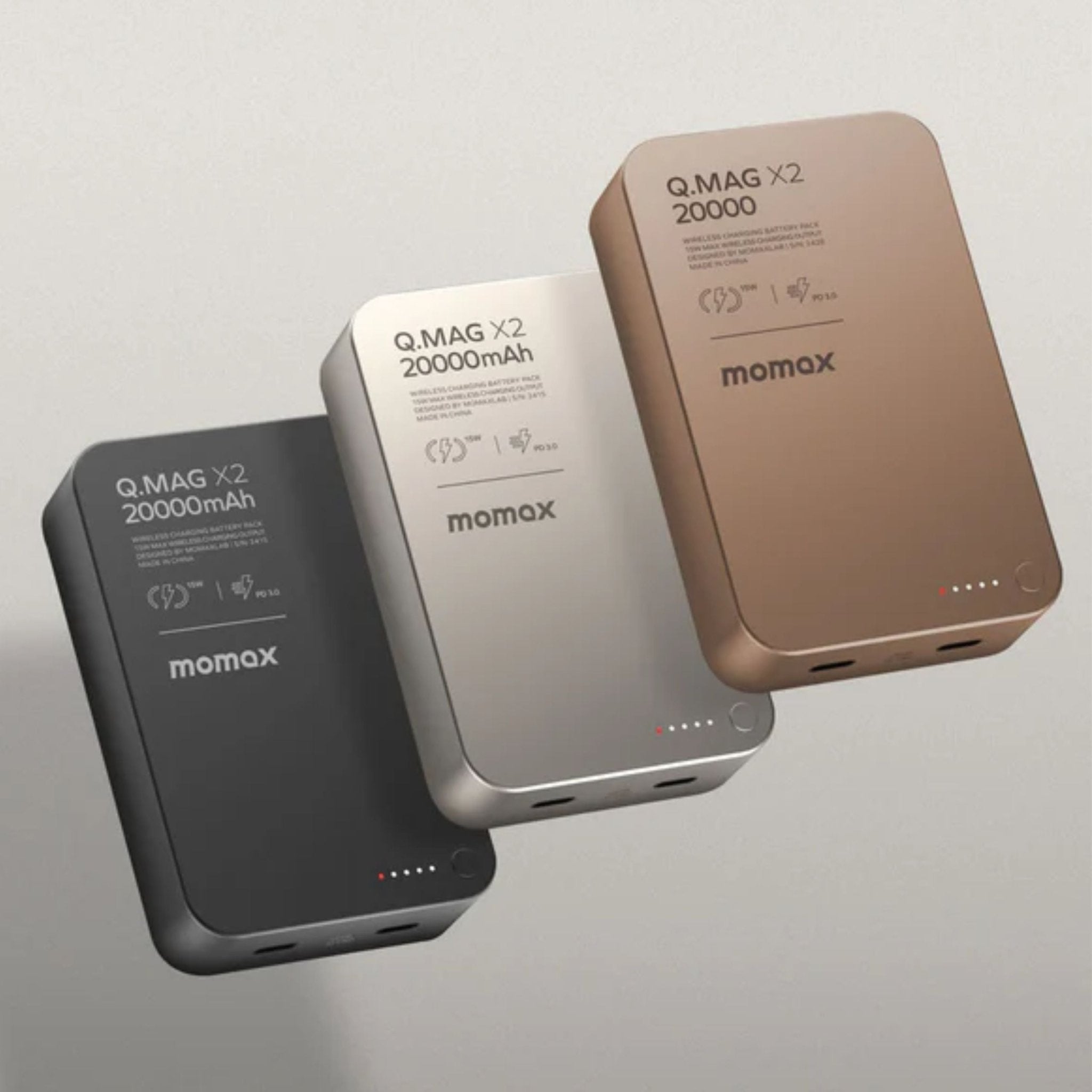 MOMAX Q.MAG X2 20000mAh Magnetic Power Bank