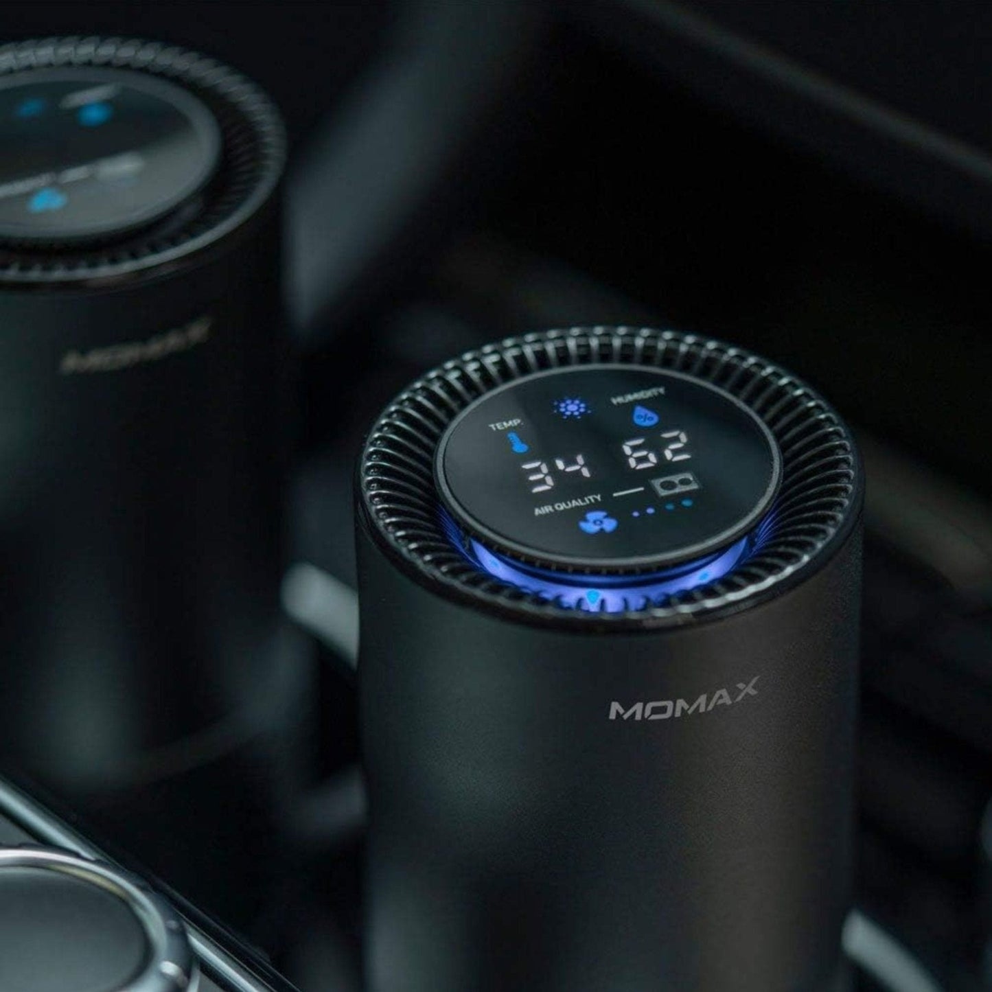 MOMAX pure Go Portable Smart Air Purifier Space Grey