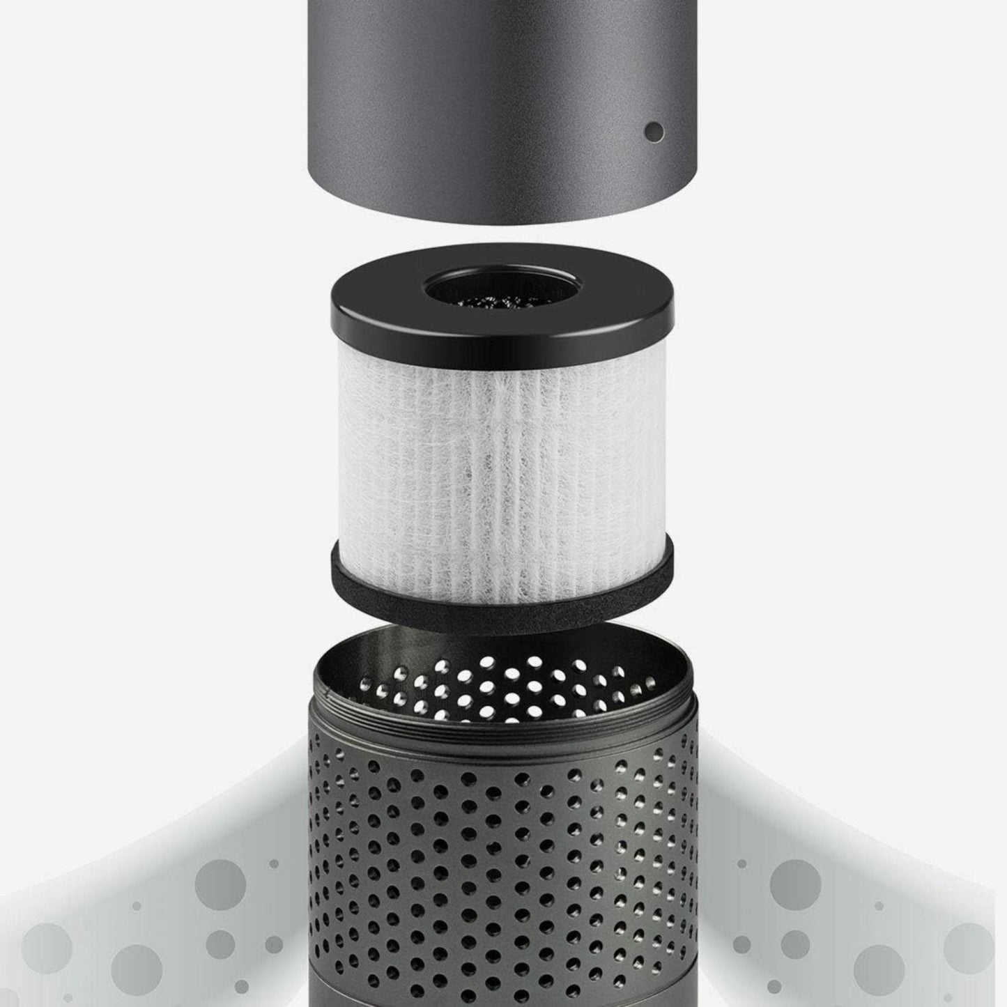 MOMAX pure Go Portable Smart Air Purifier Space Grey