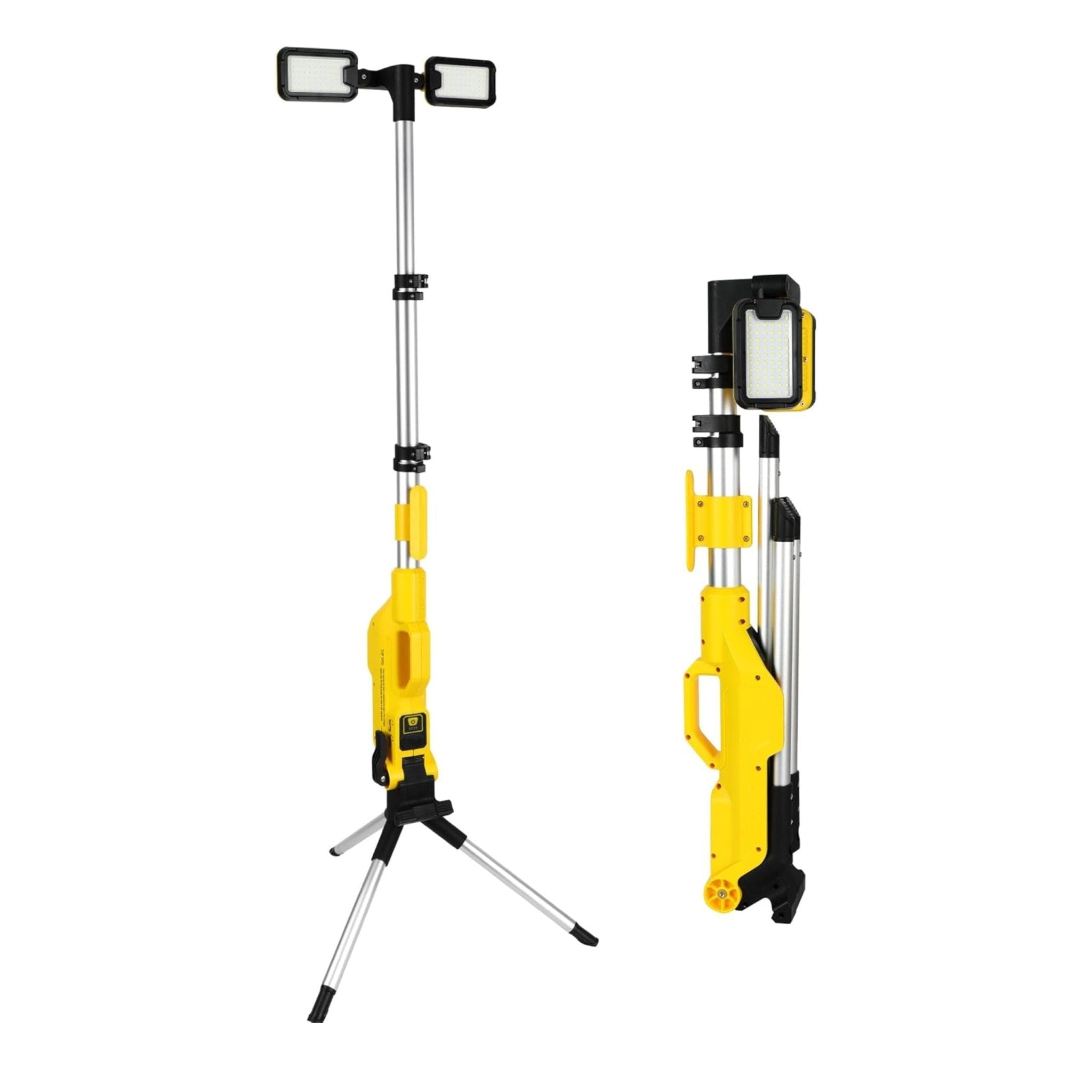 MX-5085 Rechargeable Cordless LED Work Light with Stand - Yellow