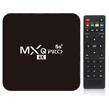 MXQ Pro 4K Android 11.1 Internet Multimedia TV Box - Black