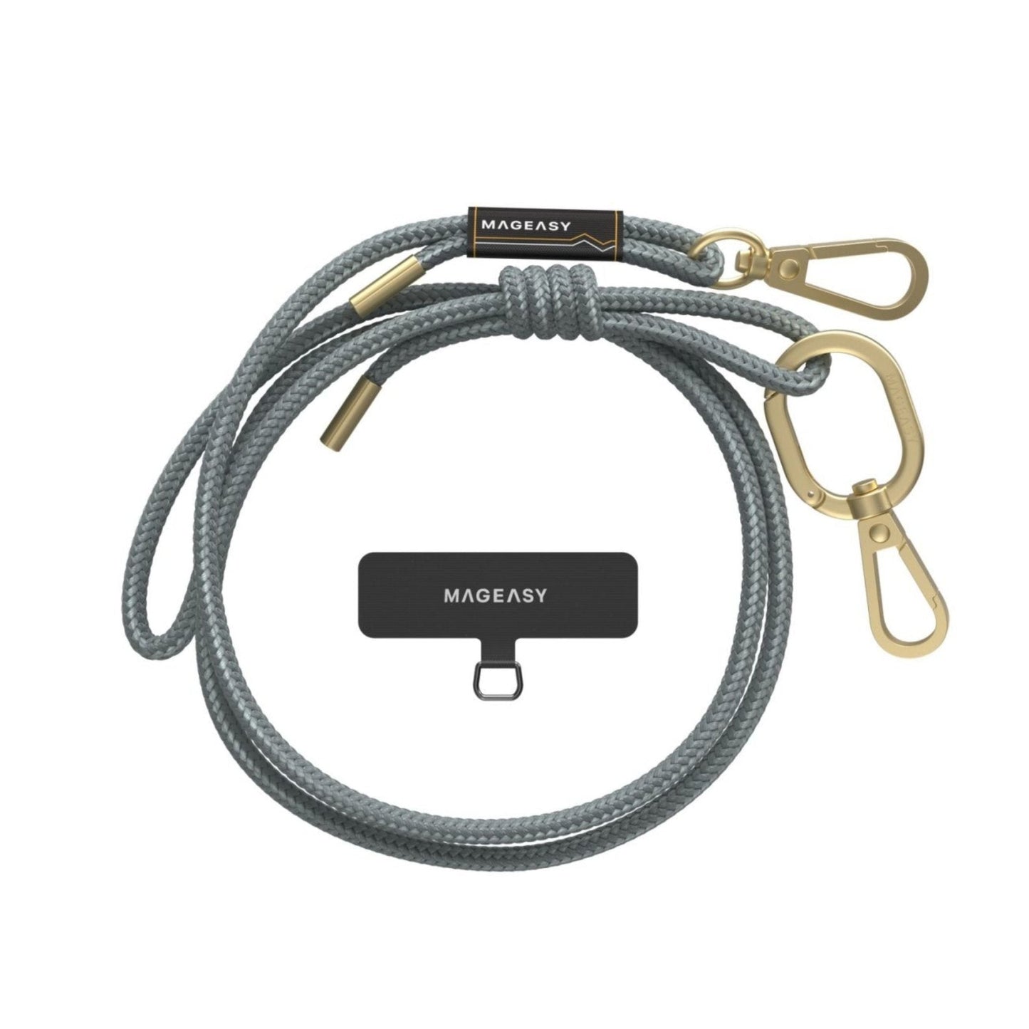 MagEasy 6mm Strap + Strap Card - Phone Lanyard - Misty Blue