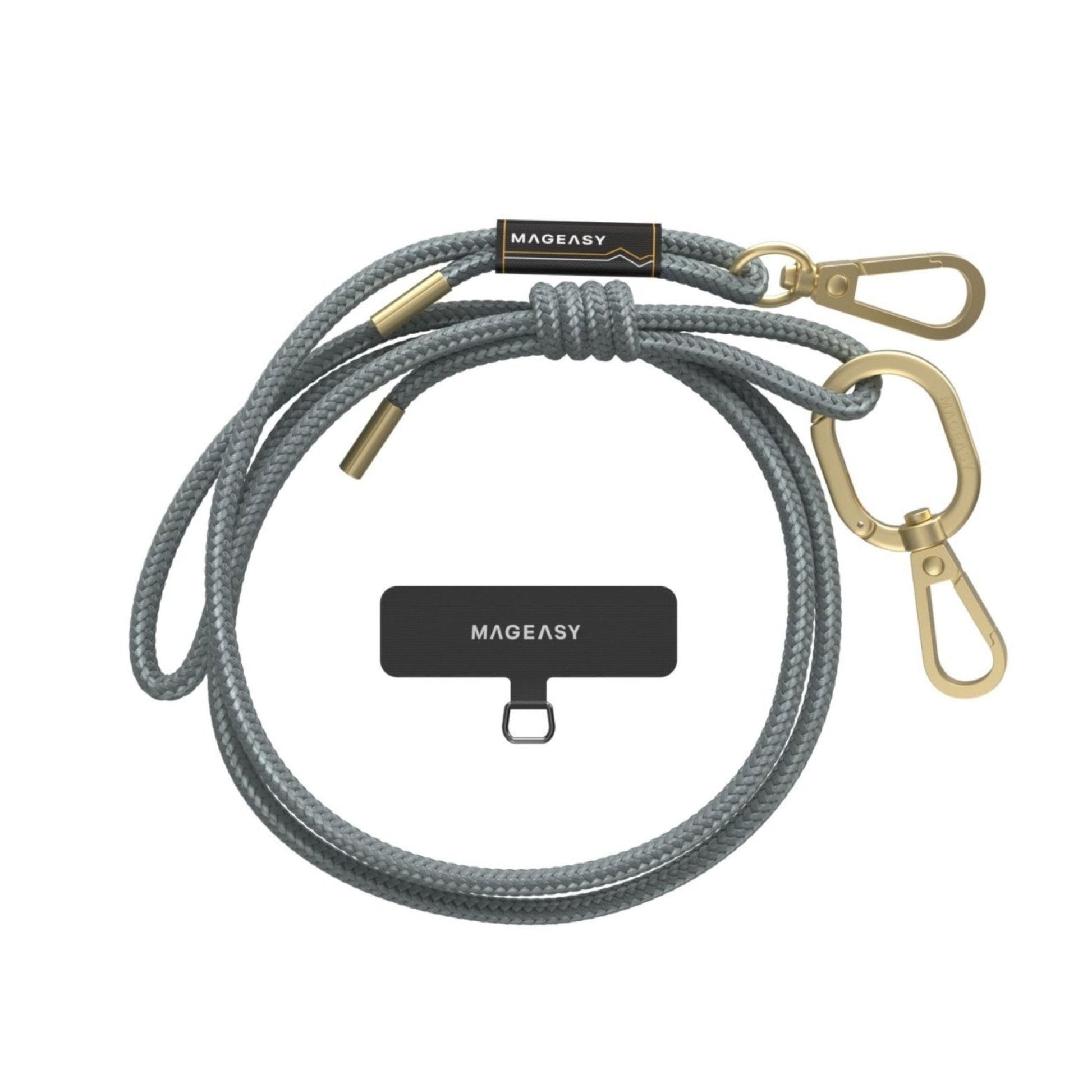 MagEasy 6mm Strap + Strap Card - Phone Lanyard - Misty Blue