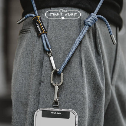 MagEasy 6mm Strap + Strap Card - Phone Lanyard - Misty Blue