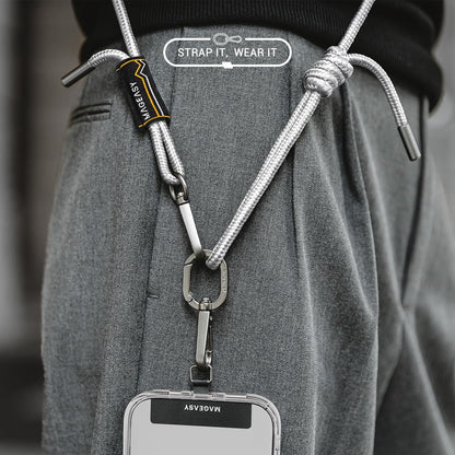MagEasy 6mm Strap + Strap Card - Phone Lanyard - Misty Gray