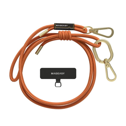 MagEasy 6mm Strap + Strap Card - Phone Lanyard - Orange