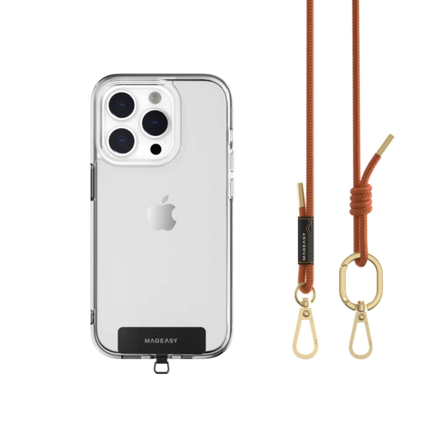 MagEasy 6mm Strap + Strap Card - Phone Lanyard - Orange
