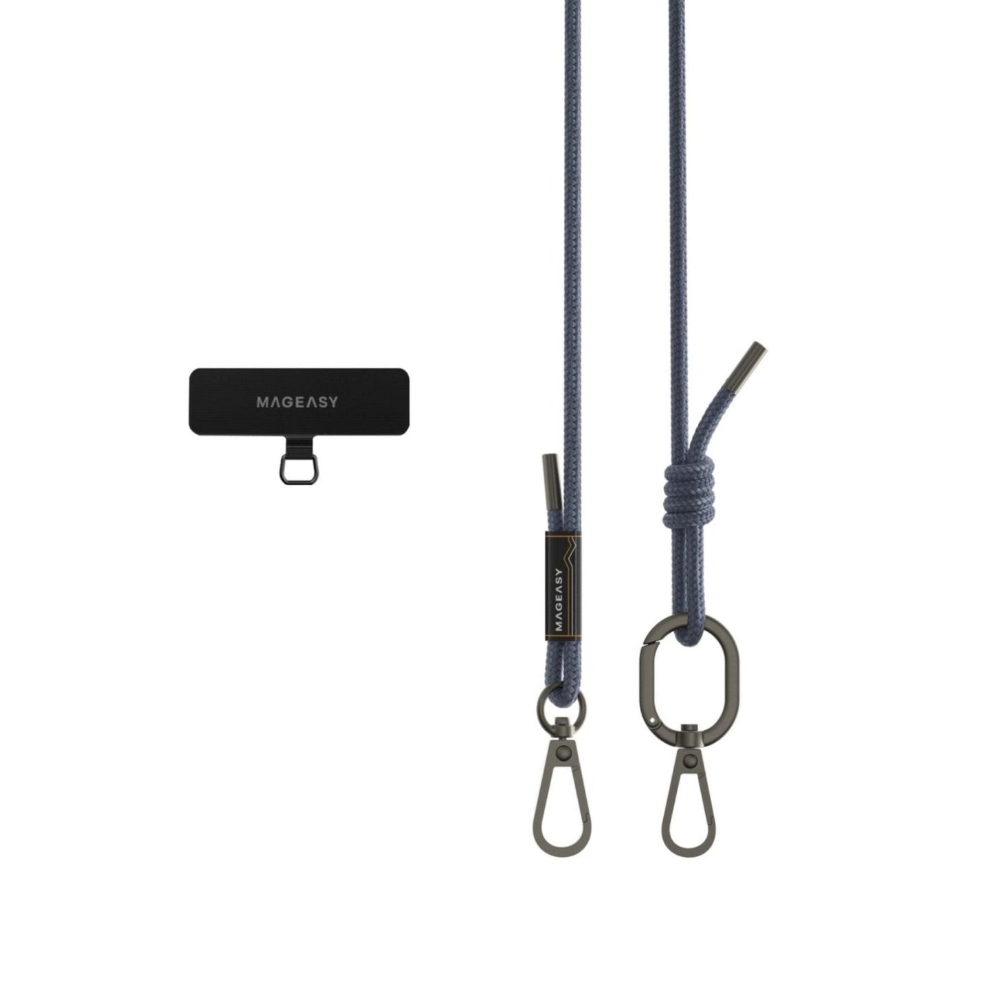MagEasy 6mm Strap + Strap Card - Phone Lanyard - Riverside Blue
