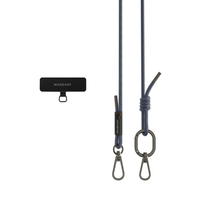 MagEasy 6mm Strap + Strap Card - Phone Lanyard - Riverside Blue