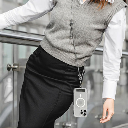 MagEasy Metal Chain Strap with Strap Card - Silver