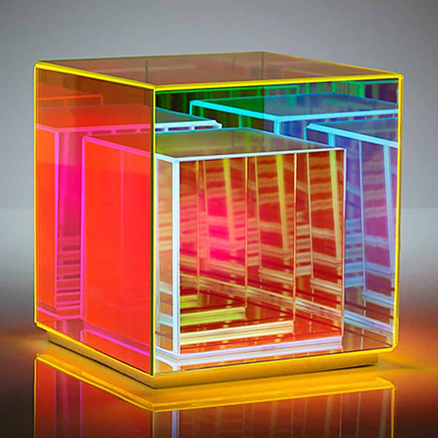 Magic Cubes Led Colourful Table Light For Bedroom - Small