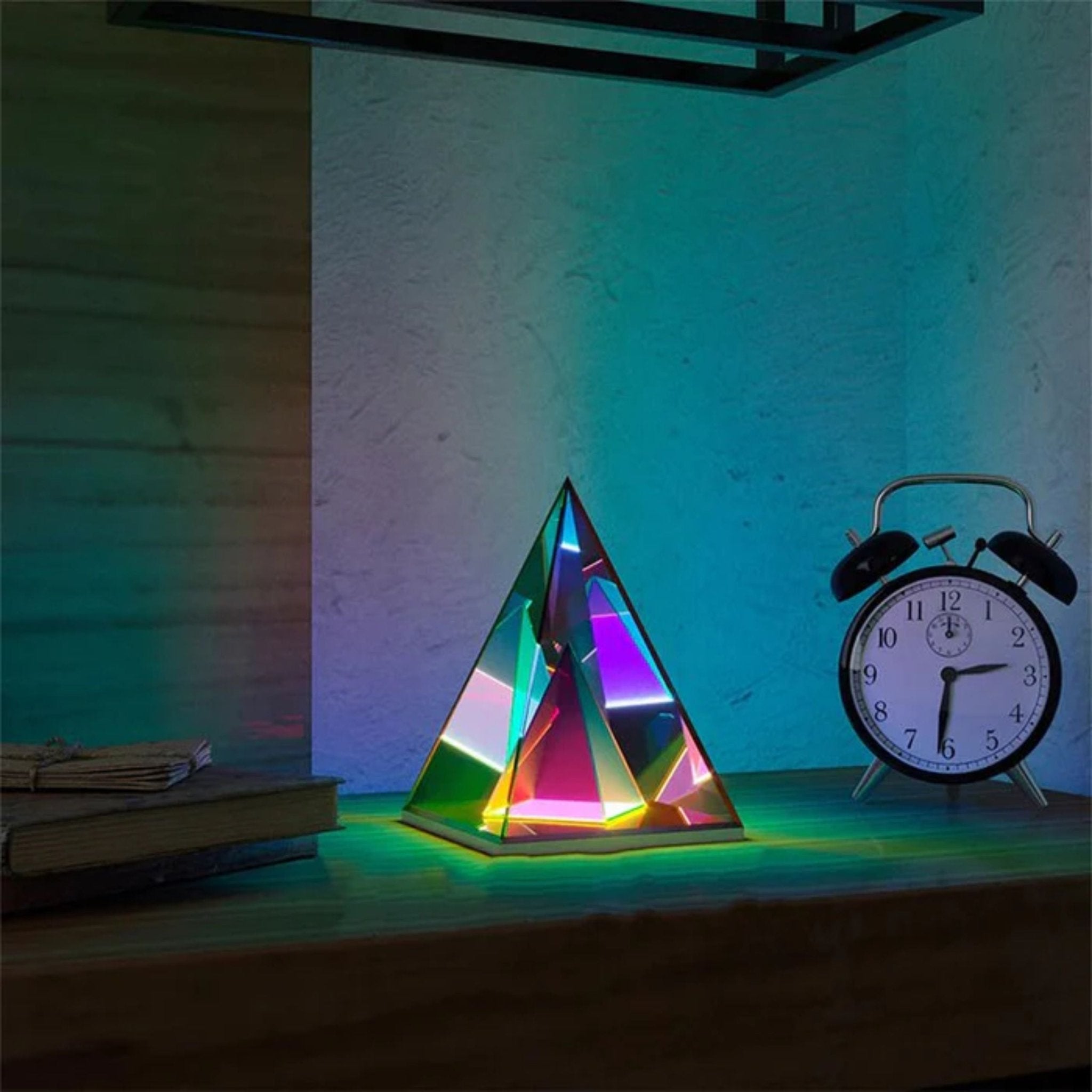 Magic Pyramid Led Colorful Table Light For Bedroom - Small